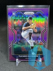 2021 Panini Prizm Purple #52 Tucker Davidson Atlanta Braves